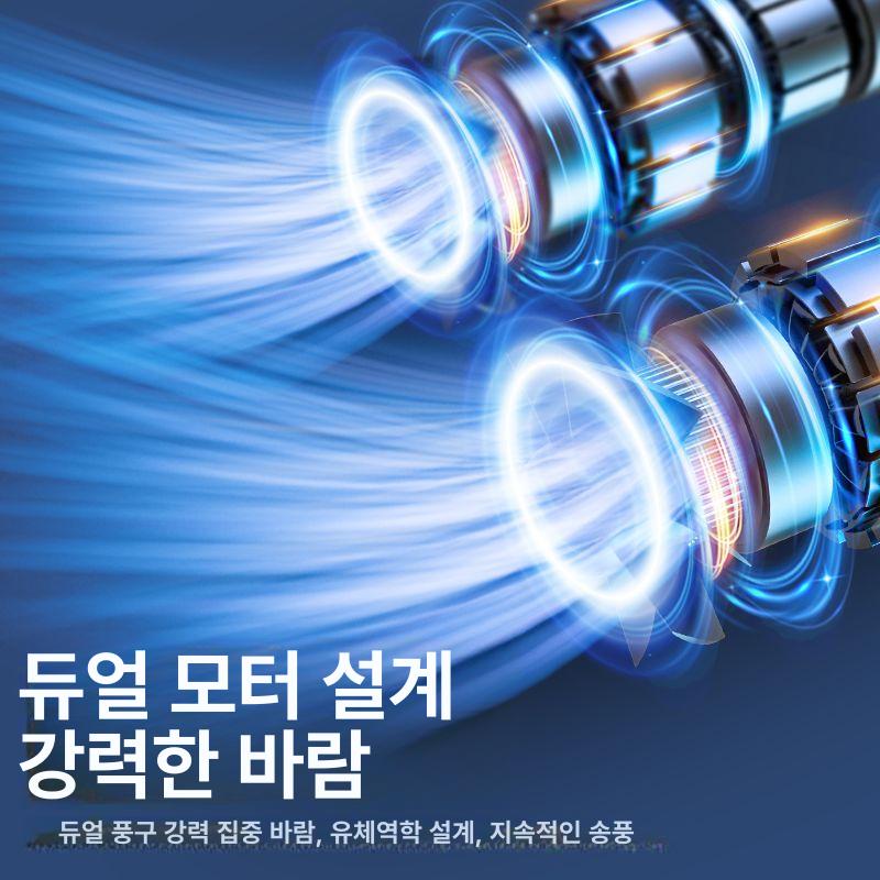 휴대용 선풍기 야외작업 캠핑용품 등산 현장용 배터리 쿨링 미니선풍기 여름용품 - 상세 이미지 3
