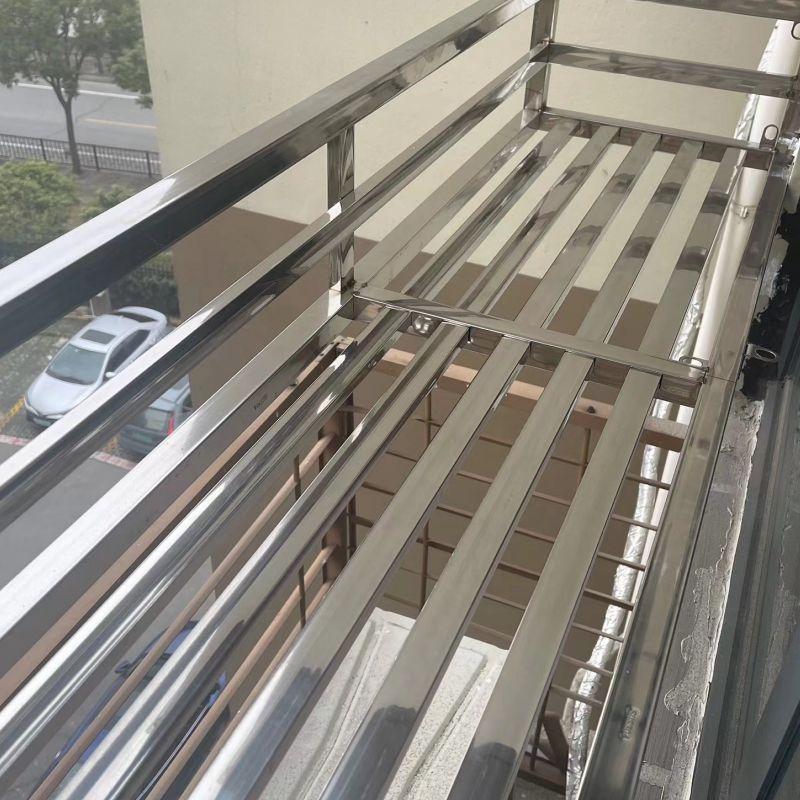 스텐 베란다 난간 화분대 계단 발코니 창틀 화분 고정 난간대 철제 기둥 받침대 실내 - 상세 이미지 3