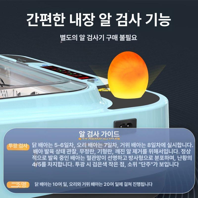 사육장 알부화기 전자동 스마트 계란부화기 병아리부화기 닭 자동부화기 이중 인공 - 상세 이미지 5