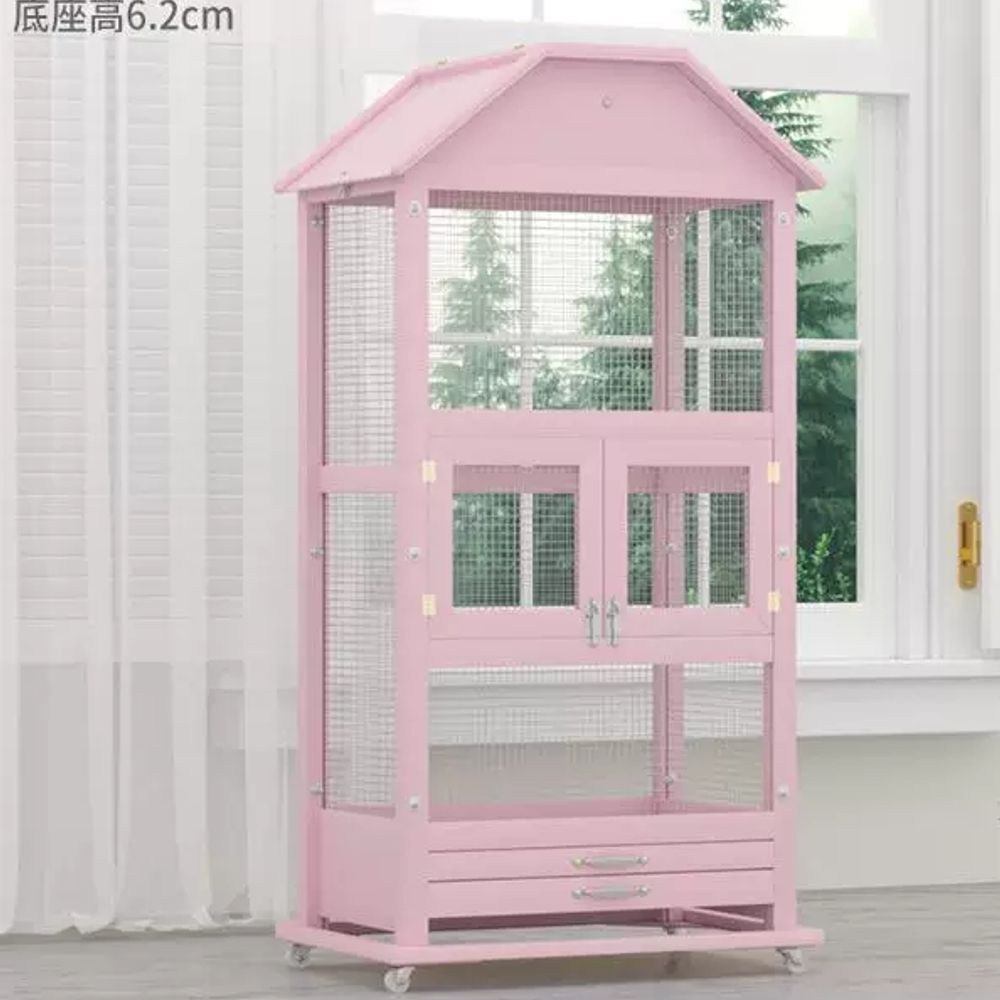 원목 대형새장 앵무새침대 사육장 조류케이지 번식함 새둥지 앵무새장 실내용 - 상세 이미지 5