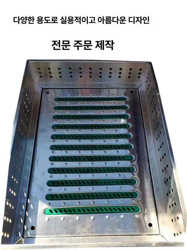 올 스텐 엠보 논슬립 원형 60폭 계단 경사로 미끄럼방지 패드 - 상세 이미지 4