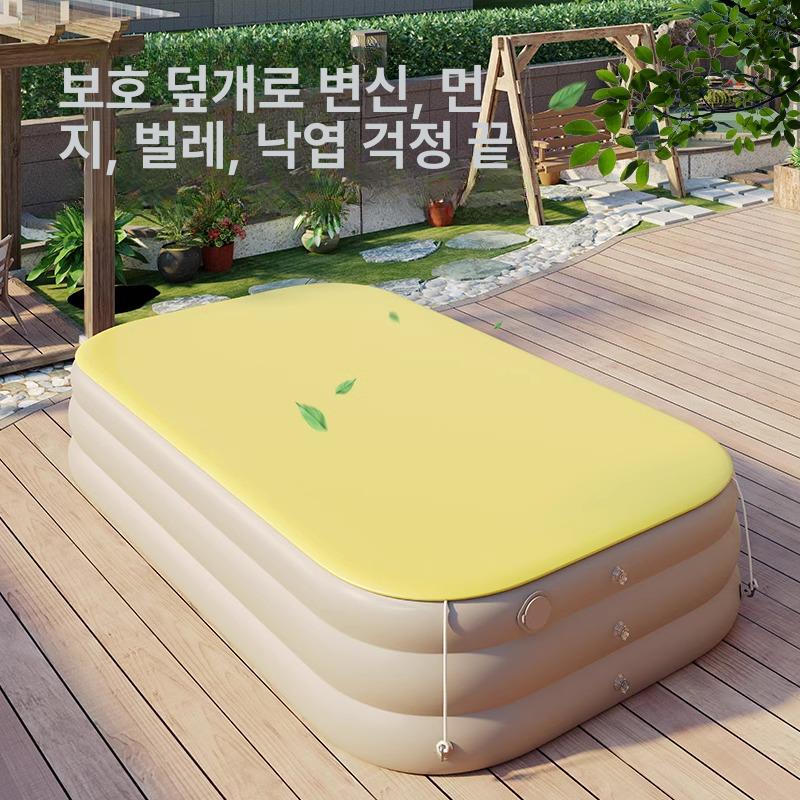 가정용 에어튜브 물놀이 에어풀장 간이 여름 야외 풍선 보트 - 상세 이미지 5