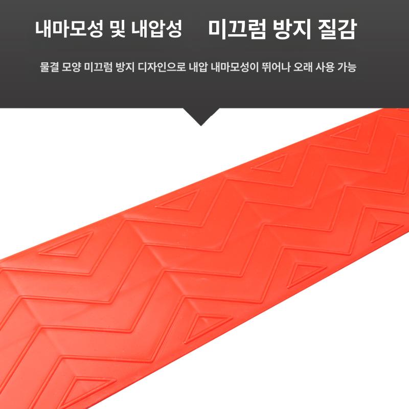 현관 방문턱 방지턱 경사로 받침 발판 매트 계단 입구 상가 진입로 안전 경사대 - 상세 이미지 3