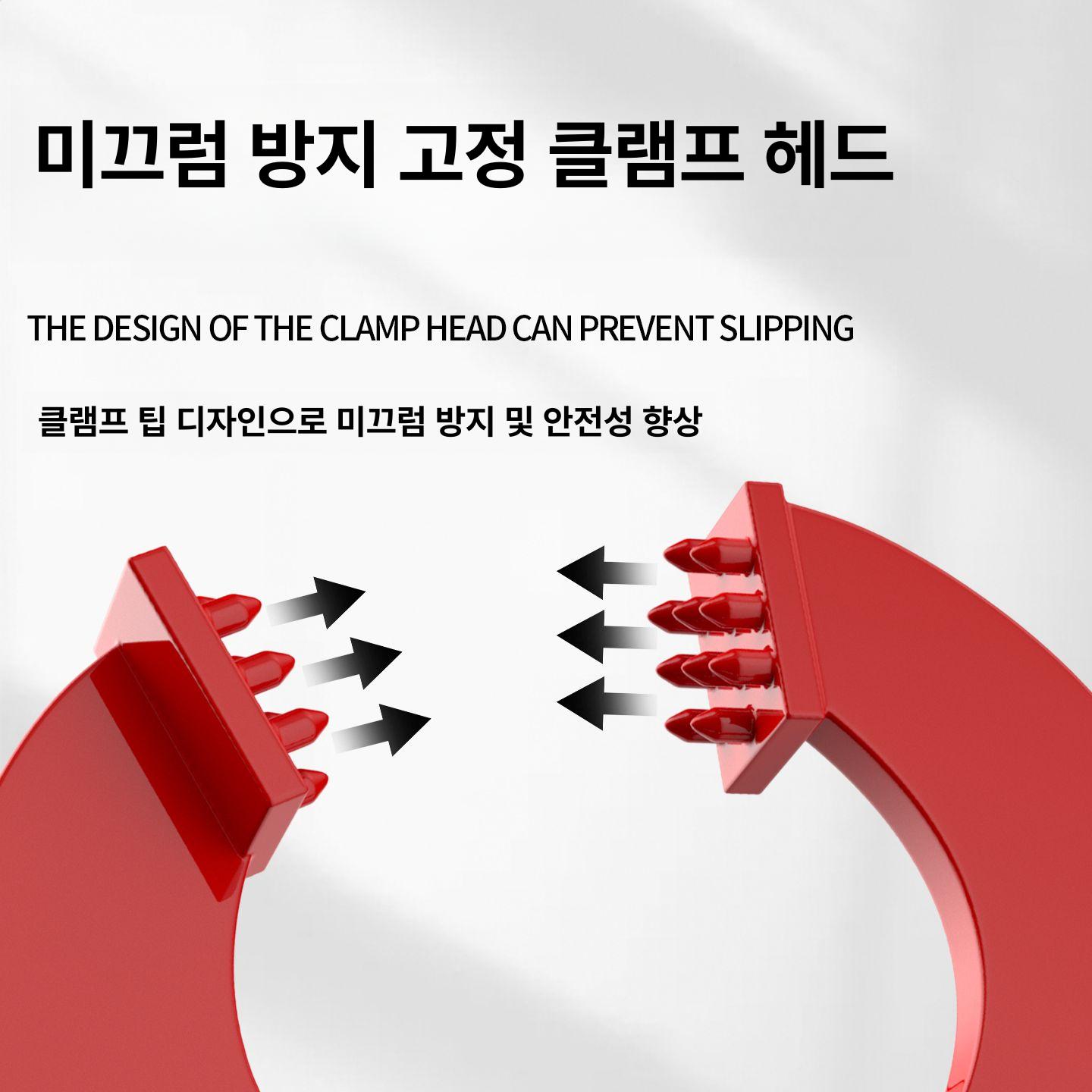 토목장비 수로관 클램프 두께조절식 팔레트 운반 리프터 보강 집게 클립 - 상세 이미지 3