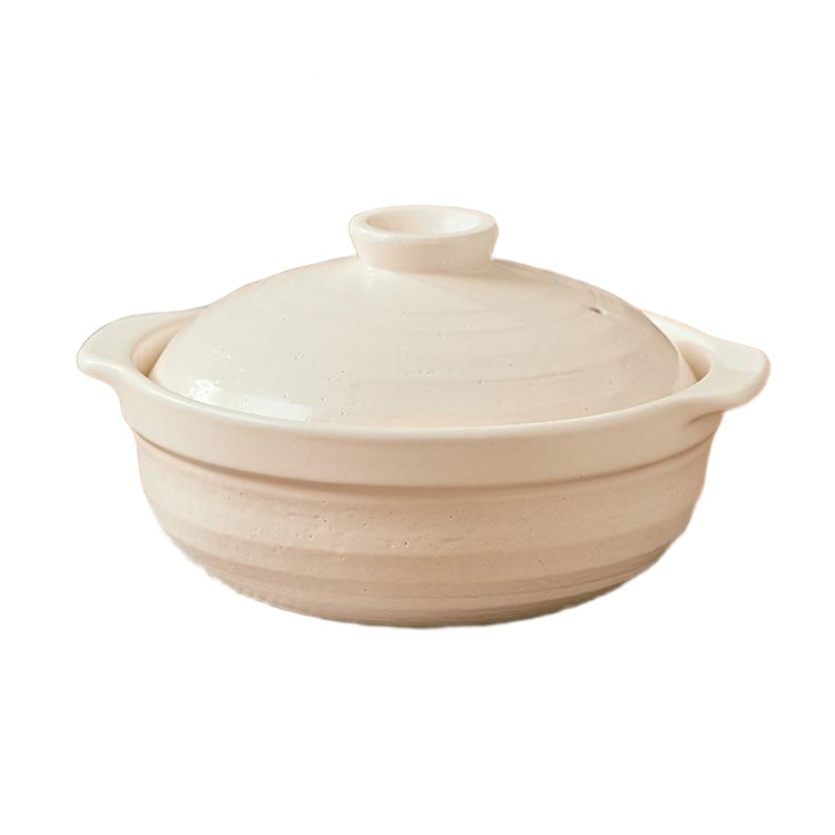 무균열 화이트뚝배기 도나베 찌개 토기 솥밥 흙냄비 고온 전골용