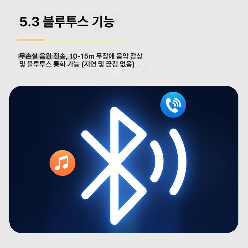 골전도이어폰 유선 고음질 스포츠 헤드폰 운동용 야외 조깅 레저 무선 귀걸이형 이어버드 - 상세 이미지 4