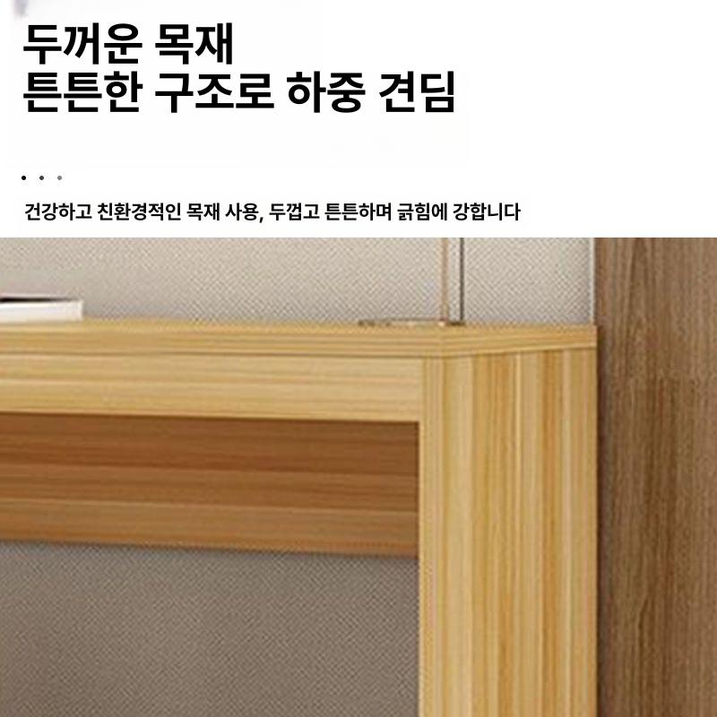 모텔 펜션 숙박업소 거실 티비장 수납장식장 월넛 선반 테이블 라이트 가구 - 상세 이미지 4