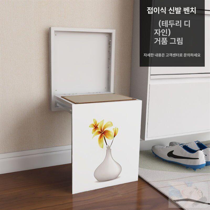 원룸 신발장 폴딩 가격 현관 수납 공간 활용 접이식 입구 정리 보관 싱글룸 - 상세 이미지 3