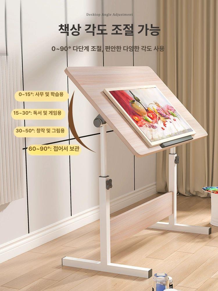 미술 그리기 테이블 이젤 높이조절 스탠드형 드로잉 작업 거치대 전시용 탁상 스튜디오 - 상세 이미지 4