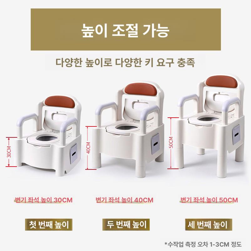 캠핑 변기통 이동식 이동식좌변기 야외 비상용 휴대변기 성인용 하이킹 - 상세 이미지 4