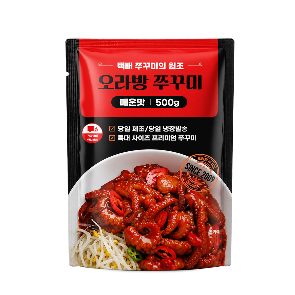 [매운맛] 17년 전통의 오라방 쭈꾸미 500g, 6개 이미지 2