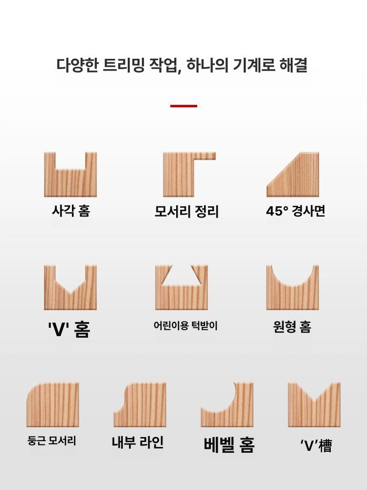 루터 전동 목공 루타기 고출력 가공 밀링 강력 멀티 테일러 트리밍 - 상세 이미지 3