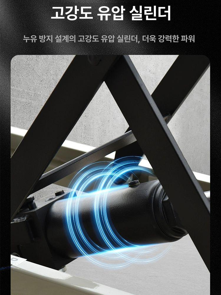 전동 테이블리프트 수동 유압 파렛트 상하차 작업대 트럭 핸들링 운반기 승강기 - 상세 이미지 2