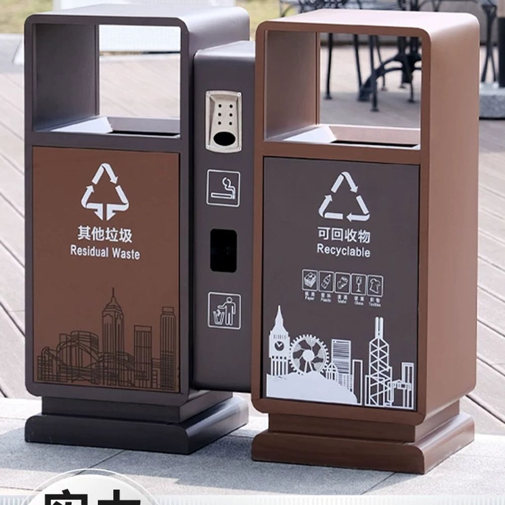 놀이공원 쓰레기통 캐릭터 관광지 어린이집 분리수거함 유치원 야외용 인테리어 - 상품 이미지