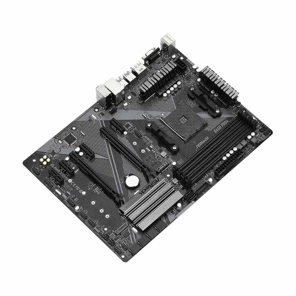 Asrock B450 PRO4 R2.0 AM4 AMD 마더보드 6Gbps Promontory SATA ATX - 상품 이미지