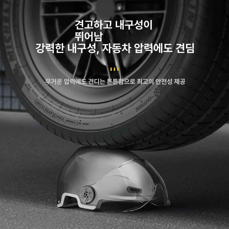 반모 헬멧 전동 킥보드 자전거 오토바이 여름 통풍 안전모 야외활동 - 상세 이미지 2