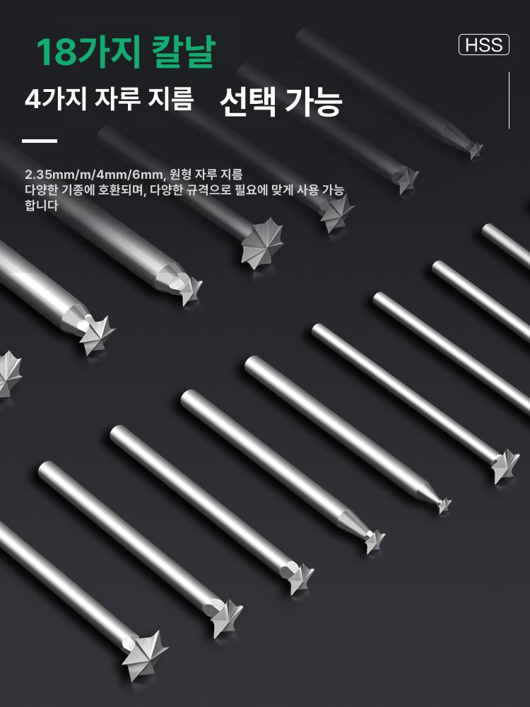 우드카빙 조각도 세트 정밀절삭 목공예 수공예용 조각칼 나무공예 디테일가공 공구 - 상세 이미지 2