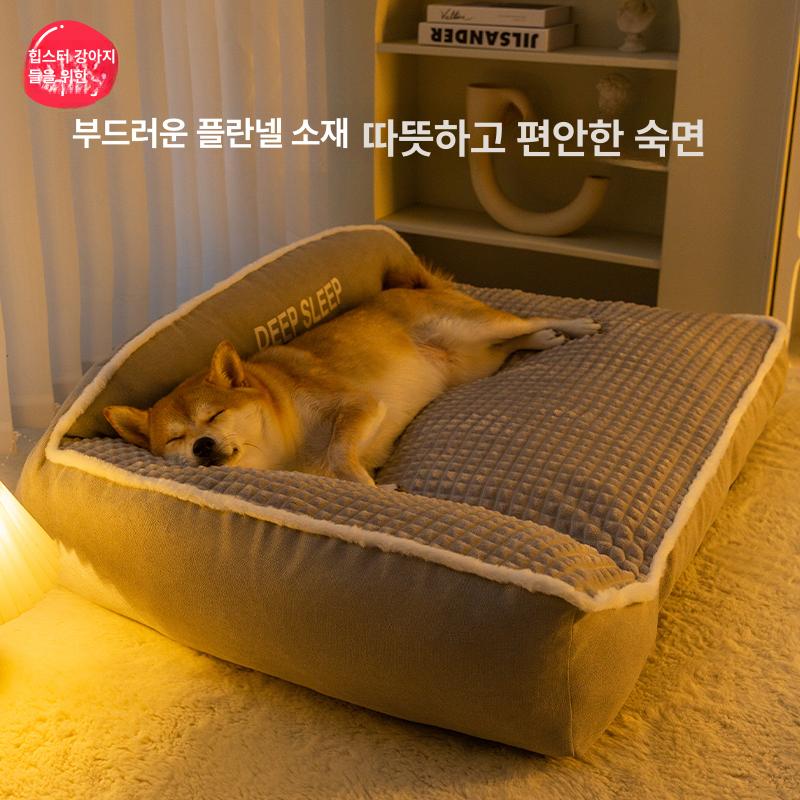 보온 대형견쿠션하우스 방한 겨울집 개집 숨숨집 반려견 동계 애견 단열 겨울용 - 상세 이미지 3