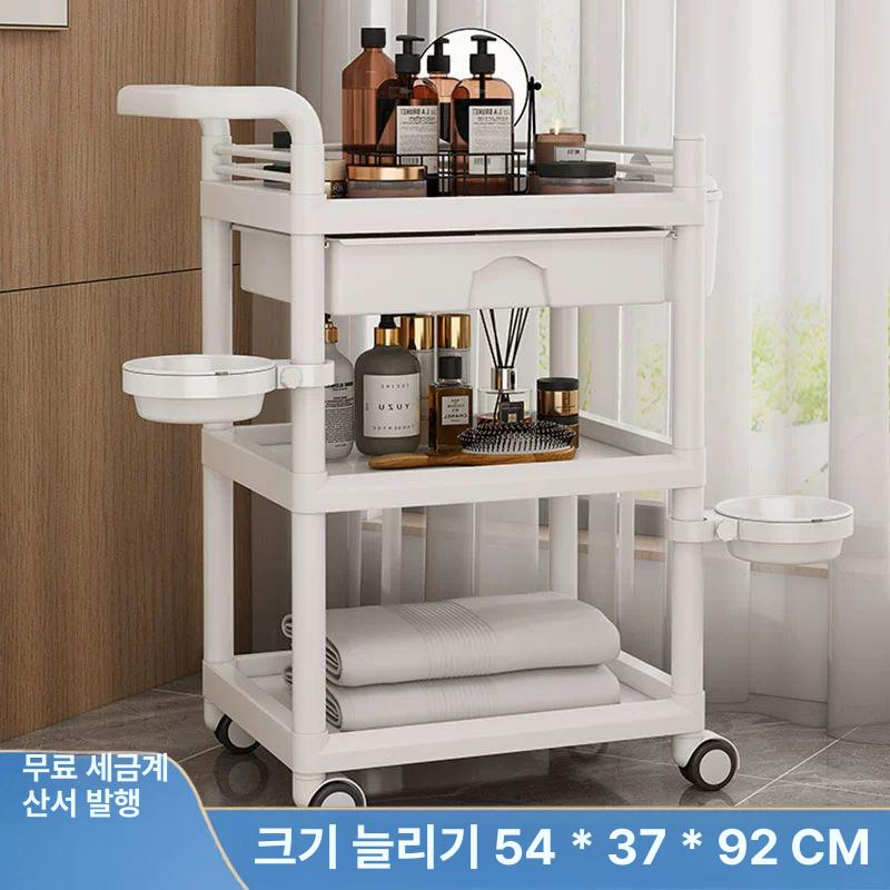 네일샵 피부관리실웨건 선반카트 헤어샵 이동식트롤리 미용카트 서랍장 뷰티 정리 - 상세 이미지 2
