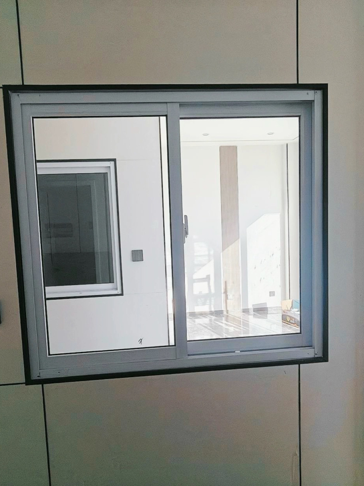 프레임 환기창 화장실 화이트 미닫이창 펀칭 욕실 높이 덮개 에어컨 블라인드 그릴창 - 상세 이미지 5