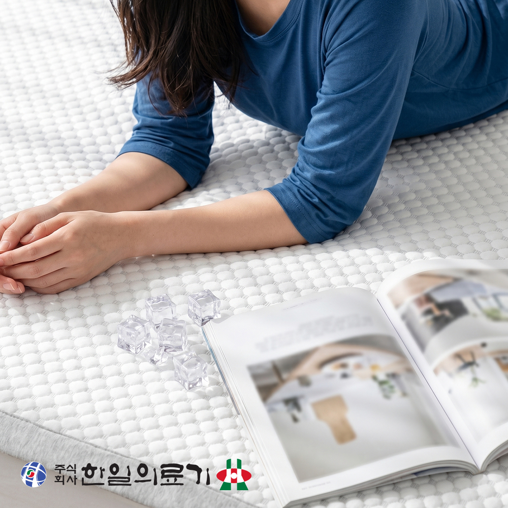 한일의료기 냉감패드 아기 여름 쿨매트 냉감 이불 아이스 침대 패드 고정밴드 포스트 SS 이미지 3