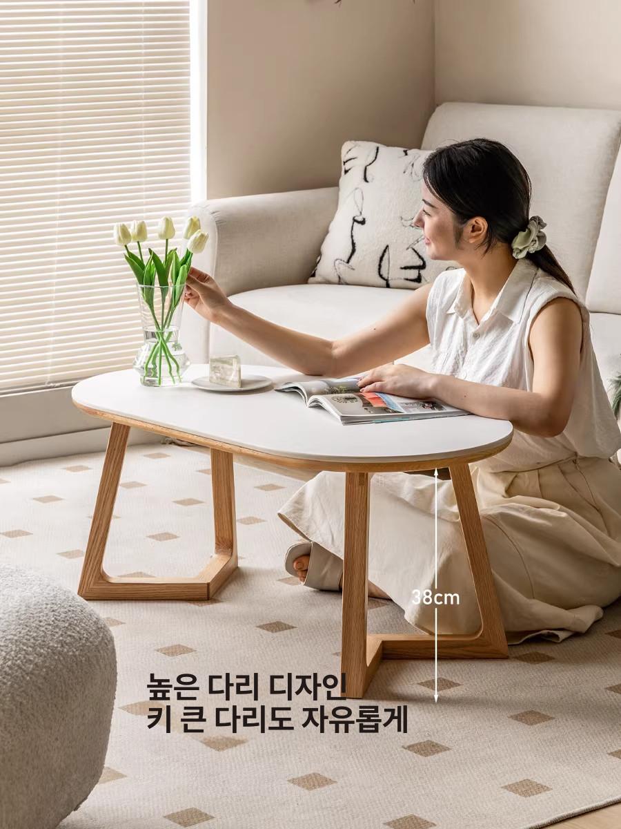 원목 높은소파테이블 거실용 디자인 쇼파테이블 좌식밥상 좌식테이블 기능성 좌식탁자 - 상세 이미지 3