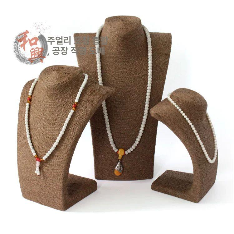 원목 악세서리 스탠드 목걸이 팔찌 귀고리 진주 장신구 전시 거치대 보관함 - 상세 이미지 3