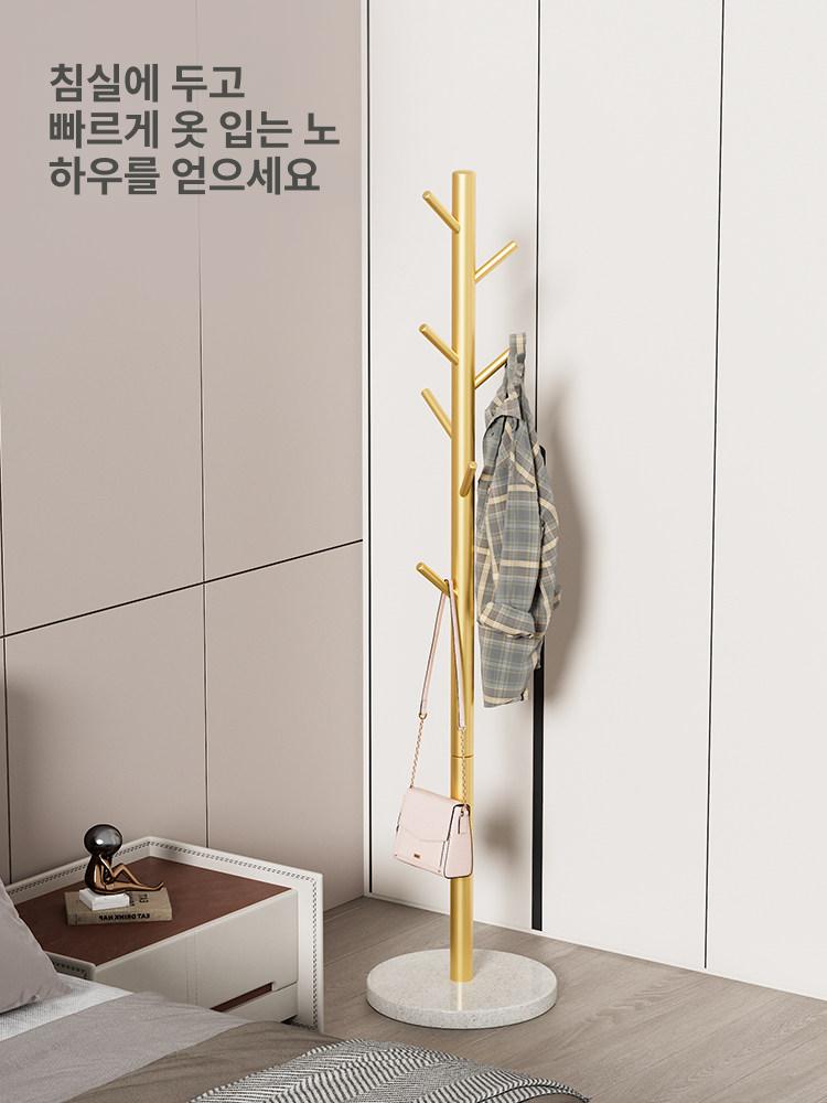 고정식 스탠딩옷걸이 블랙 매장 의류걸이 의류행거 코트랙 원룸 수납 북유럽풍디자인 - 상세 이미지 5