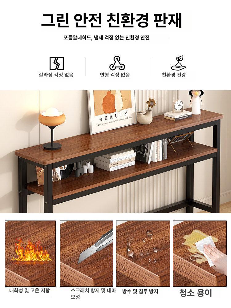 침대 좌우 틈새 슬림 수납선반 머리맡 사이드 정리함 침실 거실 수납장 화이트 - 상세 이미지 2