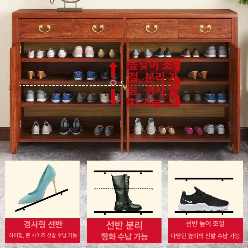 한옥 신발장 고전 식당 디자인 수납장 현관 가구 인테리어 - 상세 이미지 5
