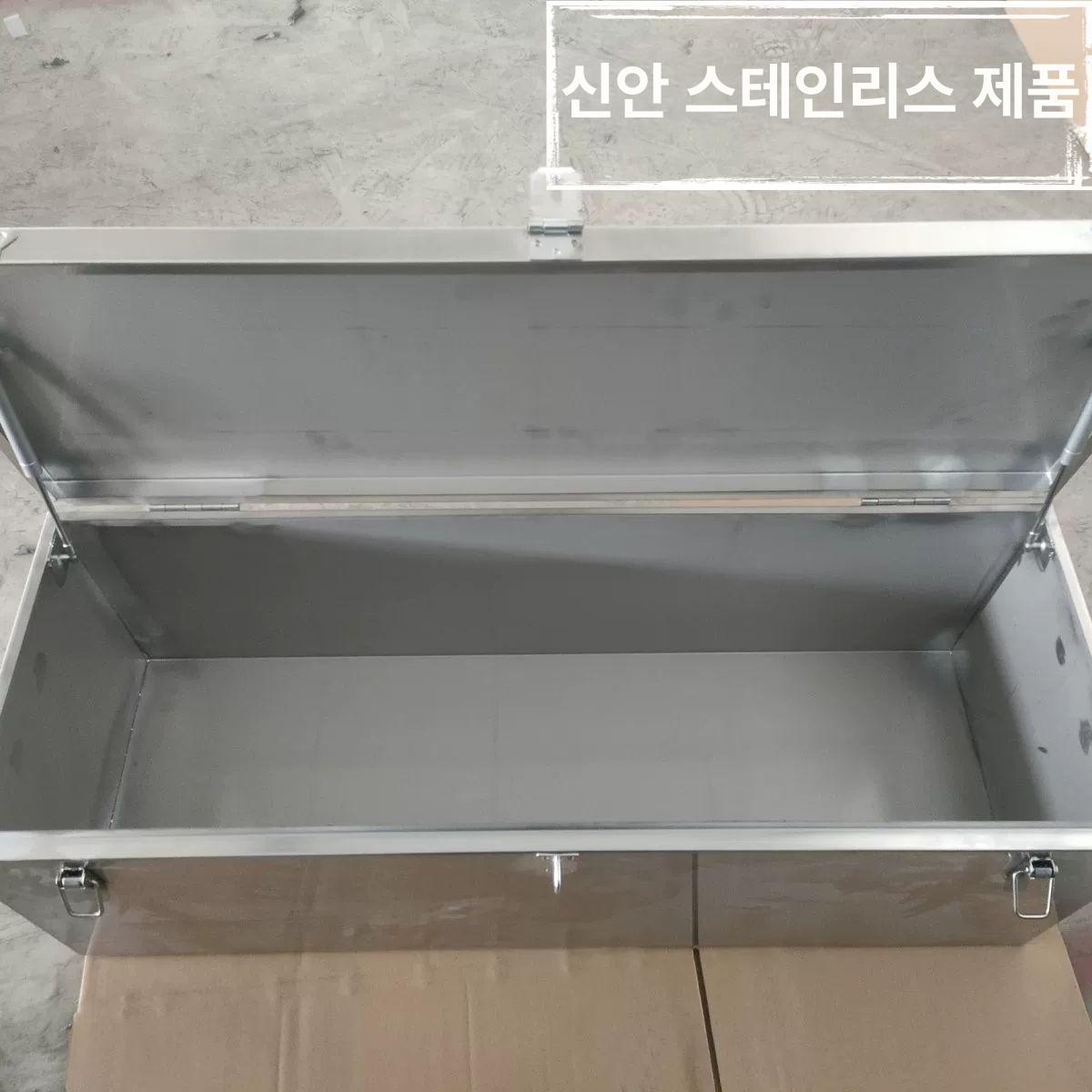 포터 화물차 적재함 1톤 공구보관함 봉고 하부 연장수납 철제 스테인리스 - 상세 이미지 3