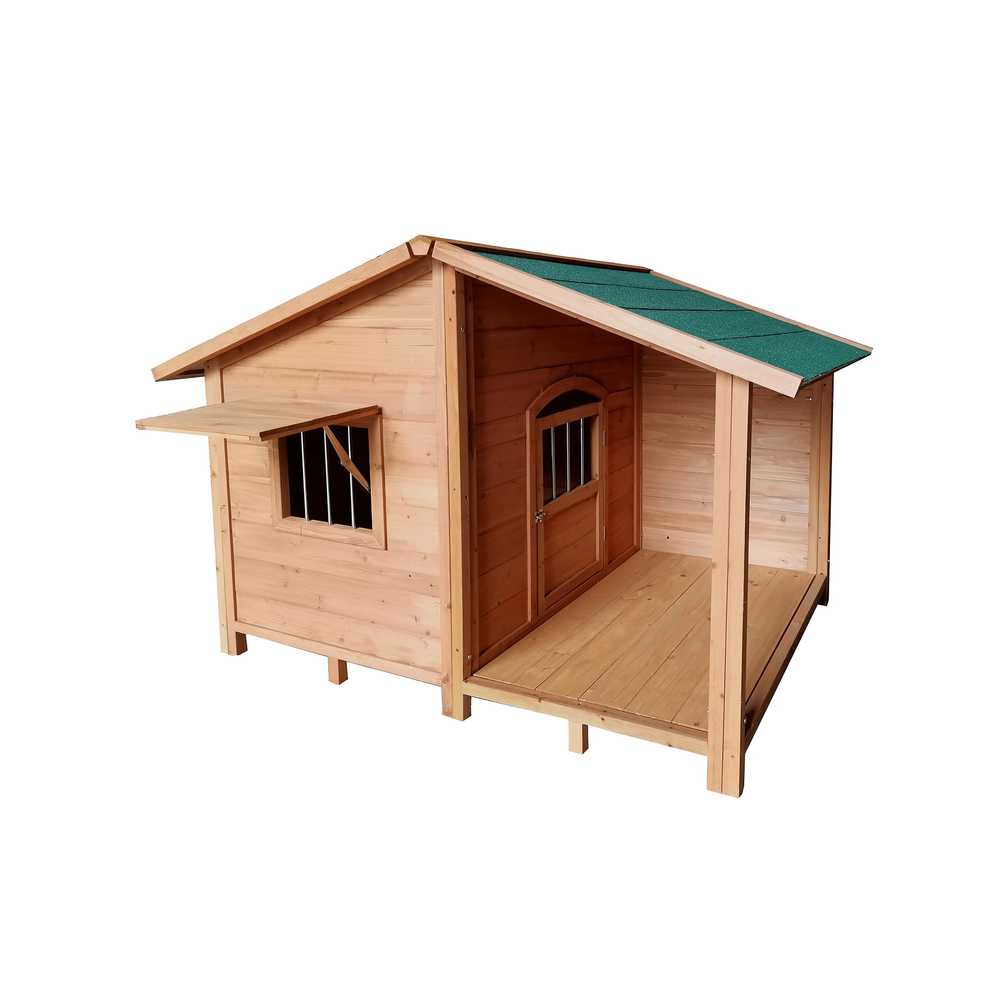 대형견 하우스 실외 원목 개집 시골 방수 견사 L - 상세 이미지 3