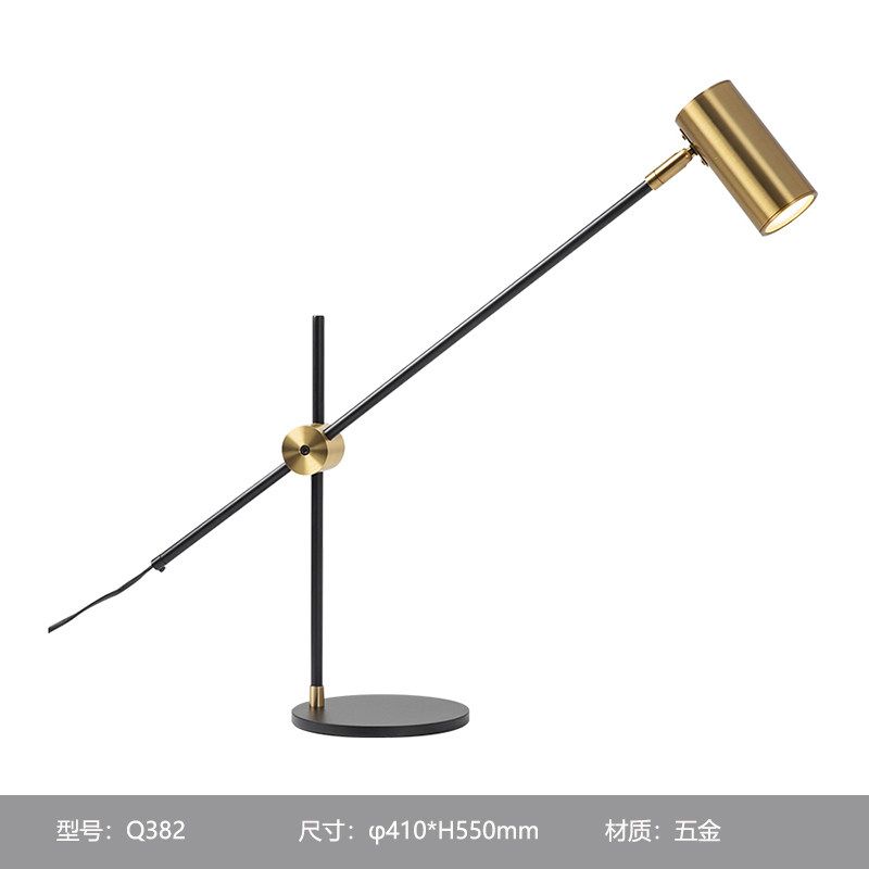 협탁 뱅커스 독서등 복고풍 조명 스탠드 단스탠드 무드등 테이블 LED 램프 침실 무선 책상 - 상품 이미지