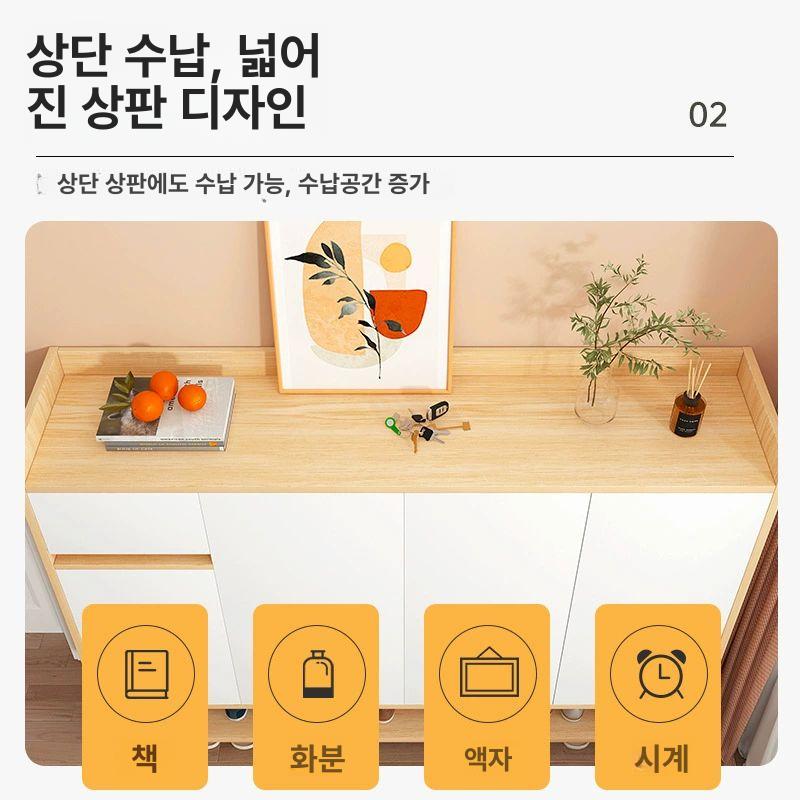 가정용 현관대 심플 엔틱 빈티지 복도 모던 인테리어 모듈 수납장 앤틱 유럽식 스타일 - 상세 이미지 5