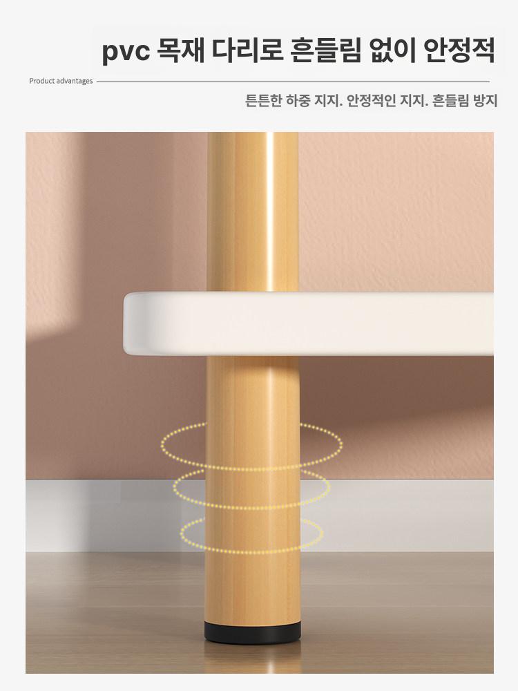 침대 협탁 원형 보조테이블 소파 옆탁자 베드룸 수납 거실 사이드탁 틈새테이블 - 상세 이미지 2
