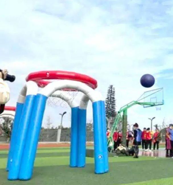 운동회 농구에어바운스 행사 게임 사이즈 축제용 미터 체육대회 높이 농구골대 - 상품 이미지