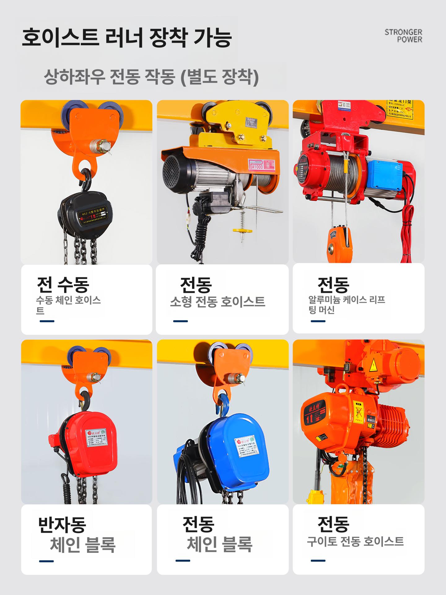 이동식 크레인 높이 미니 체인블럭 호이스트 겐트리 기중기 갠트리 리프트 도르레 - 상세 이미지 4
