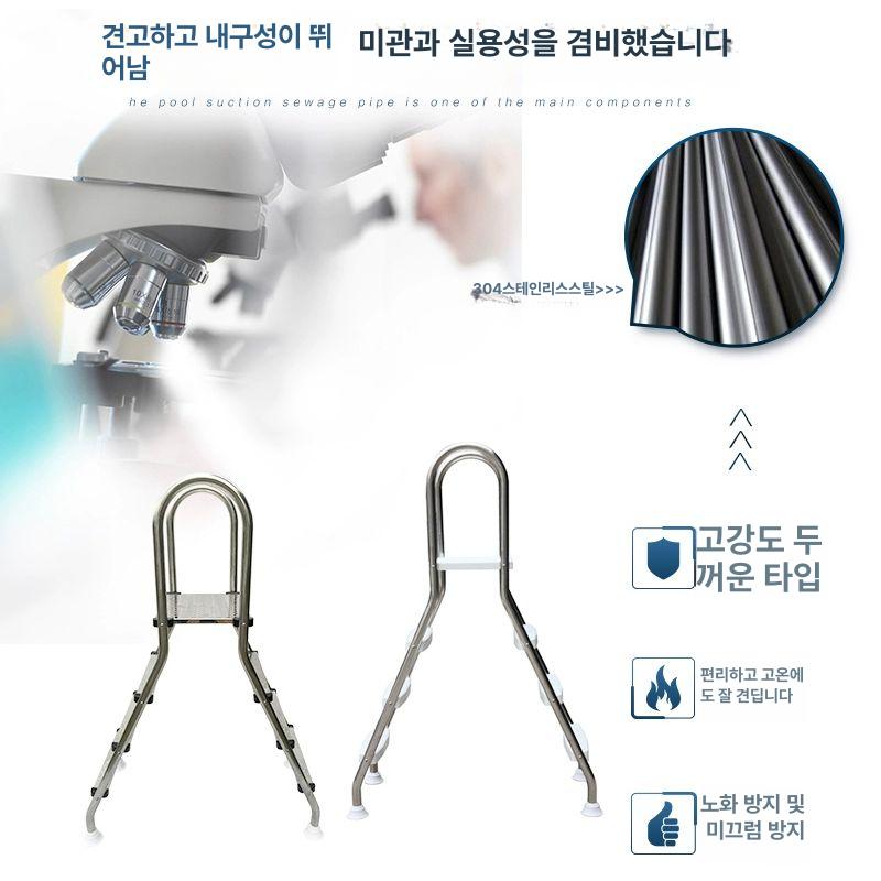 이동식 사다리 수영장 난간 계단 손잡이 펜션 다락방 플라스틱 스테인리스 의자 - 상세 이미지 3