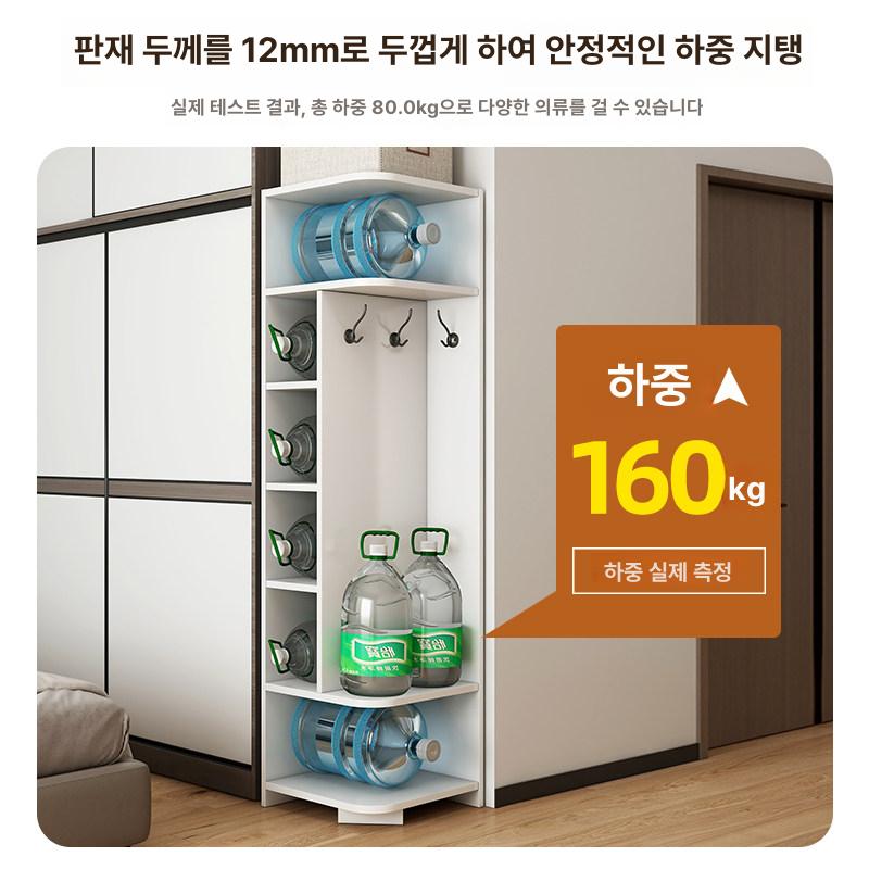 삼각 코너 수납장 조립식 책장 북유럽 감성 수납 가구 모서리 공간활용 책꽂이 - 상세 이미지 3