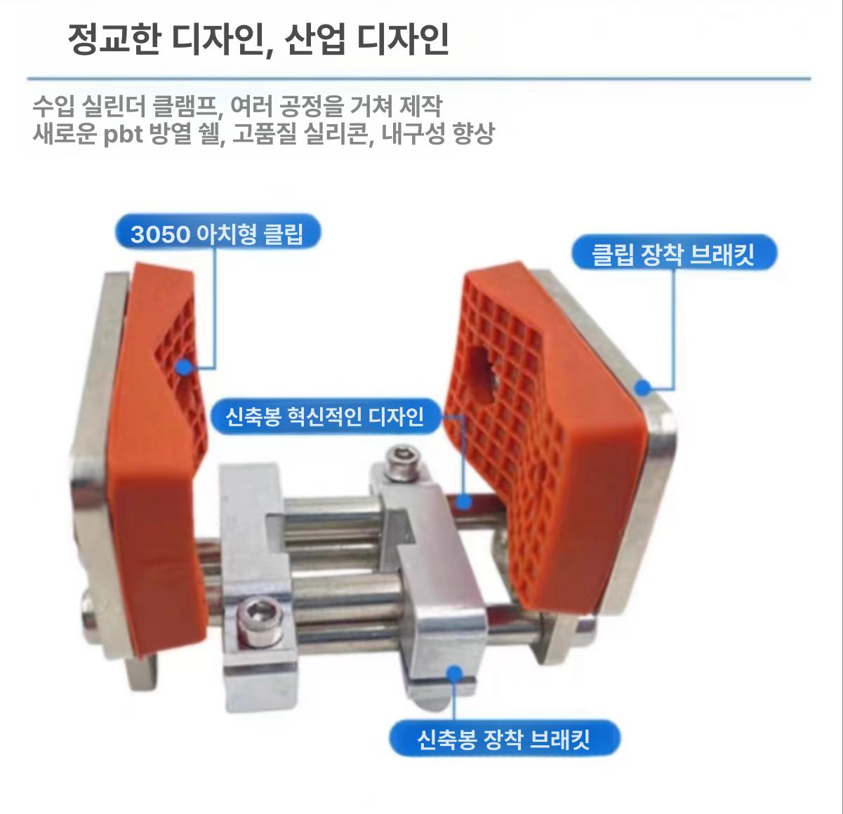 공압 핑거 척 평행 자동 그립 헤드 산업용 조작기 원통형 실리콘 가압 장치 이미지 6