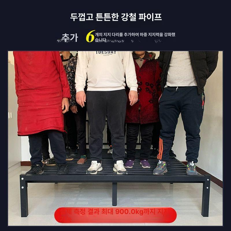 저상형 매트리스받침대 평상형 침대프레임 베드 기숙사 학생 철제침대 일반형 - 상세 이미지 5