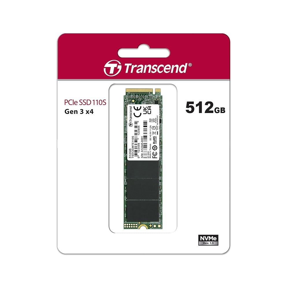 Translated MTE110 512GB M.2 2280 SSD, 최대 1,700MB/s, 호환 가능한 /Ultrabook / Laptop PC Desktop, PCIe NVMe - 상세 이미지 2