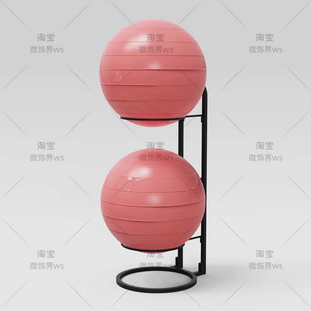 짐볼 거치대 필라테스 정리함 보관대 헬스장 홀더 센터 요가 진열 공간절약 홈트 - 상세 이미지 2