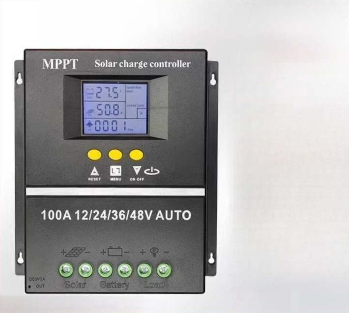 태양광 패널 충전 컨트롤러 12V 24V 겸용 태양전지 모듈 PWM 방식 충전기 솔라 발전 시스템 - 상품 이미지