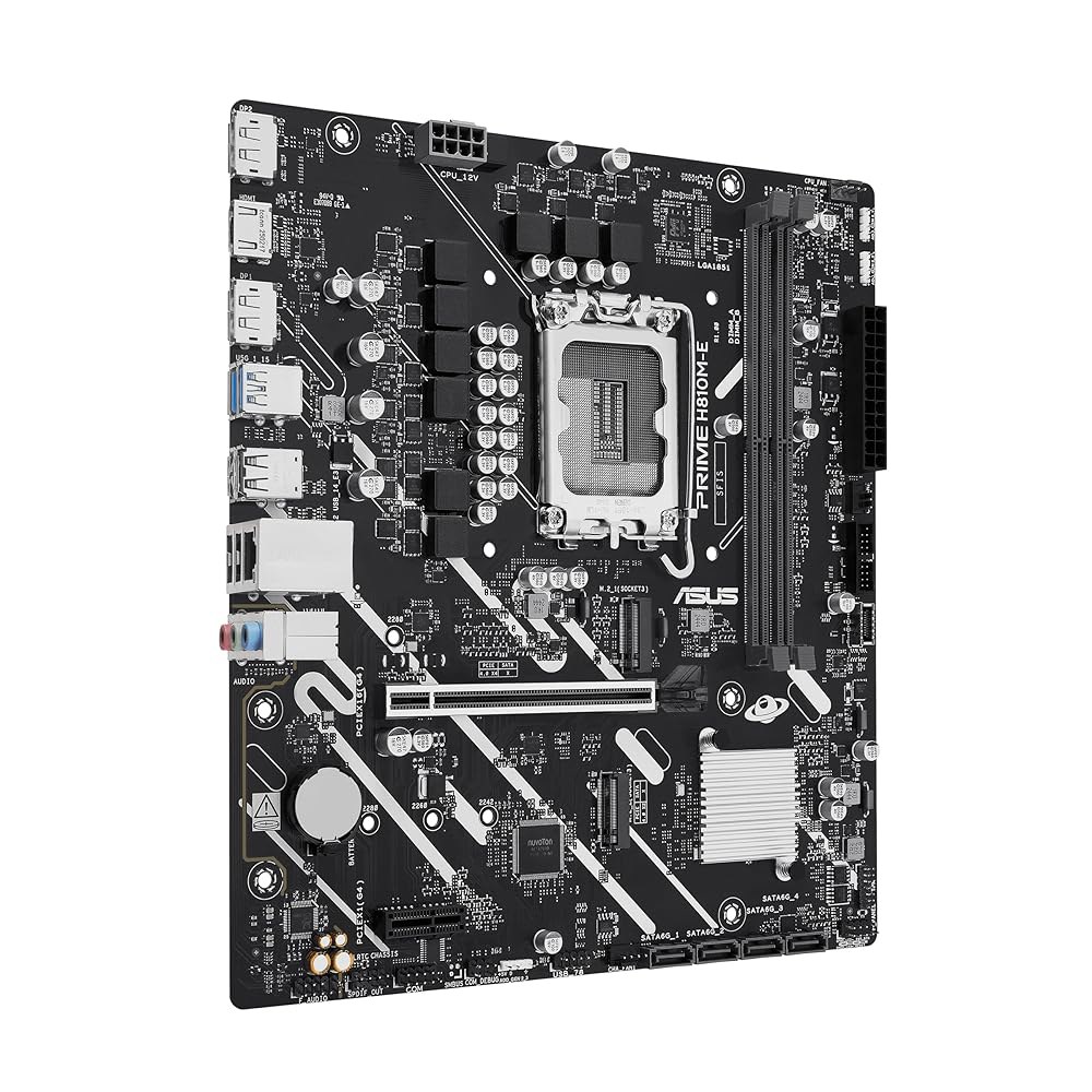 ASUS Prime H810M-E-CSM 인텔 H810 mATX 1G Center PCIe USB 지원 LAN, 3.2, Express 4.0, 지원, 1851, DDR5, CSM - 상세 이미지 3