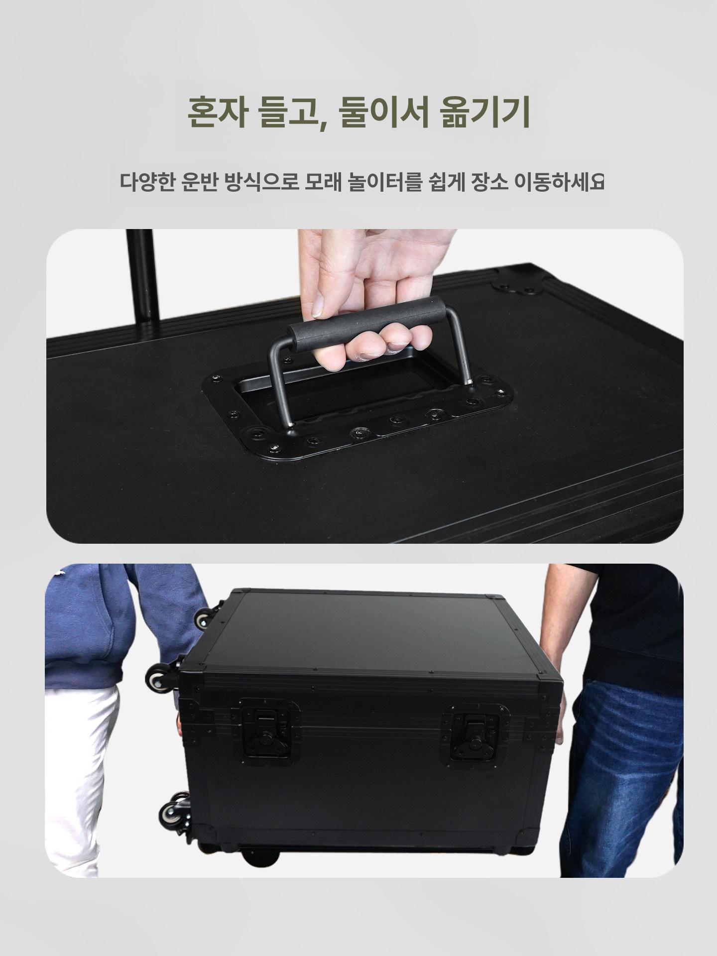 장난감 모래놀이상자 휴대용 실내 야외 샌드박스 해변 유아용 모래상자 모래판 촉감 - 상세 이미지 5