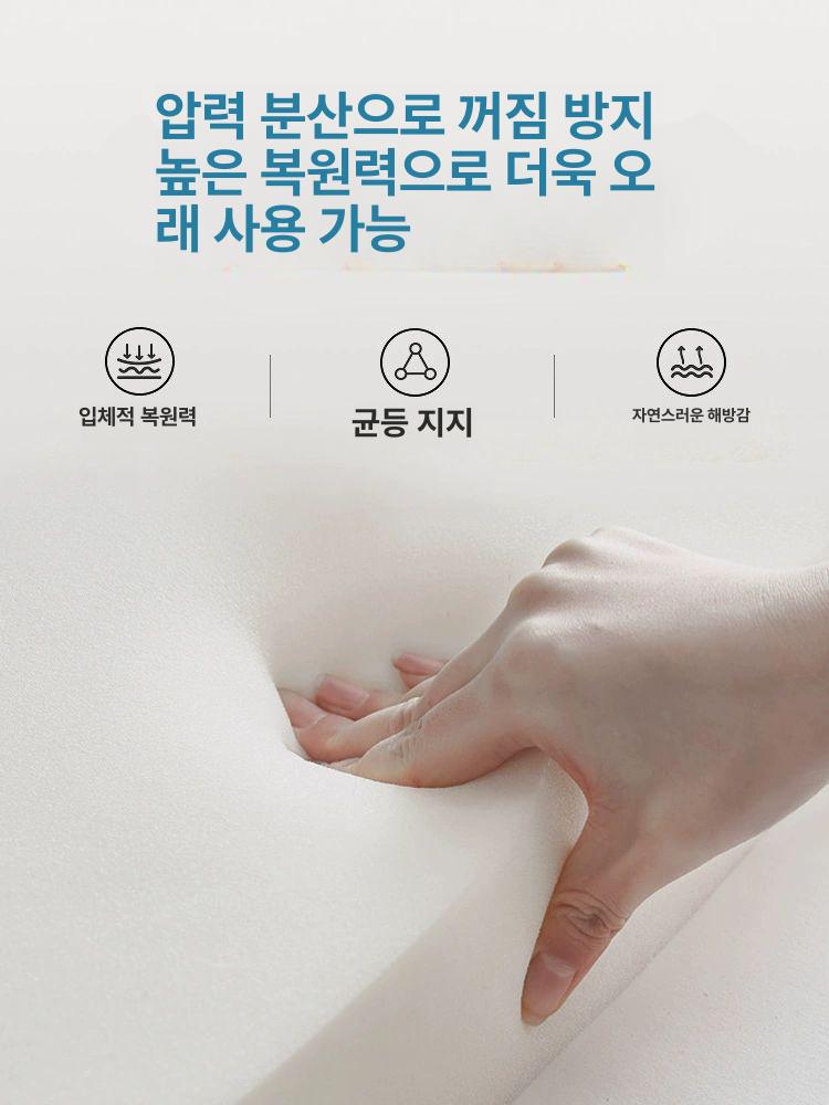 두툼한 손님토퍼 두께 편안한 더블침대 라텍스패딩 침대위토퍼 부드러움 항균 - 상세 이미지 2
