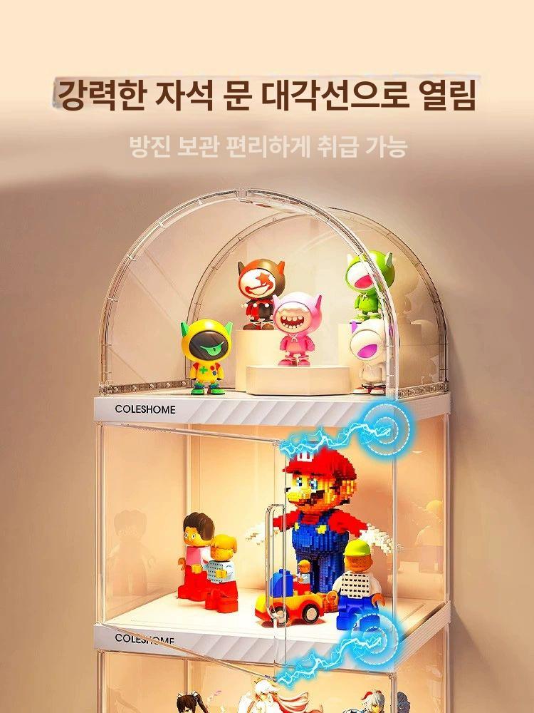 피규어 전시대 프라모델 수납함 건담 미니어처 디스플레이 박스 진열용 칸막이 - 상세 이미지 2