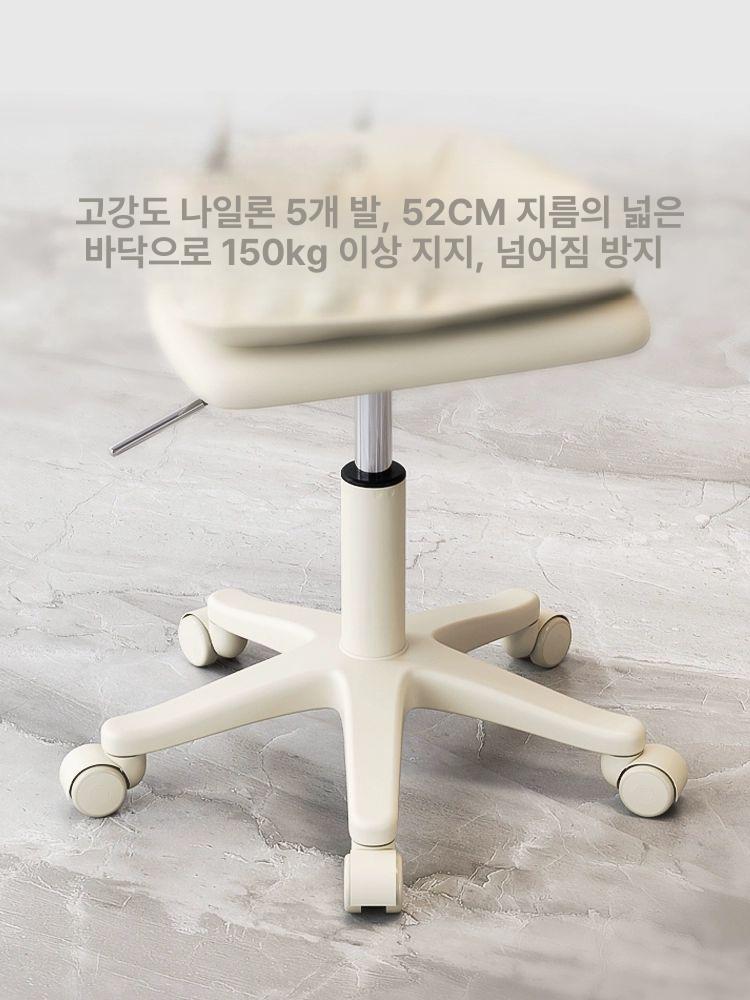 회전 의자 높이조절 1인용 바 스툴 편안한 미용실 살롱 에그형 시크한 디자인 - 상세 이미지 2