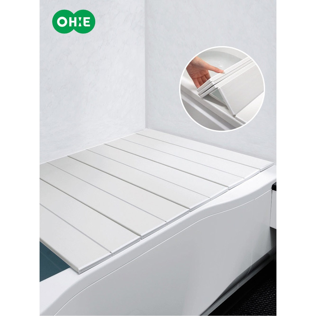 욕조 덮개 테이블 조절 2color 스탠드 우드 선반 우수한 욕실거치 M 11 욕조뚜껑70 110cm - 상품 이미지